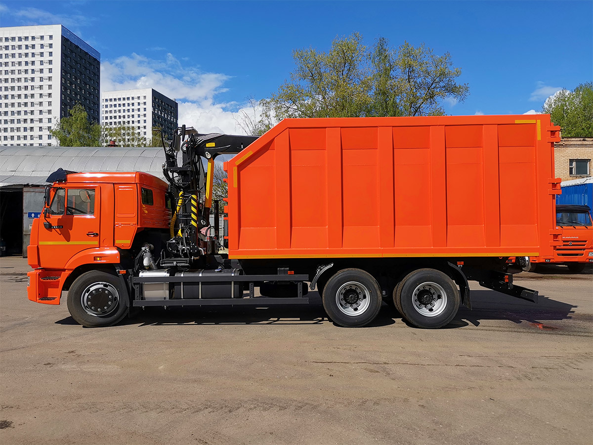 Ломовоз КАМАЗ 65115 с ГМУ VM10L74M