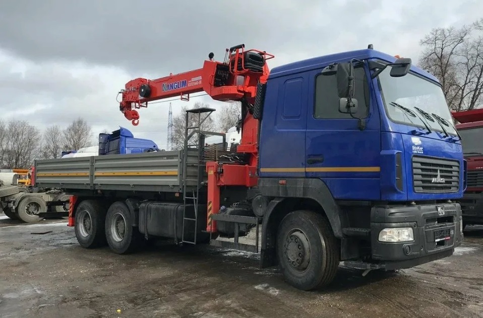 Бортовой автомобиль МАЗ 4381 с КМУ Hangil HGC 986